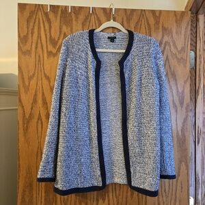 Ann Taylor Factory Monochrome Knit Sweater